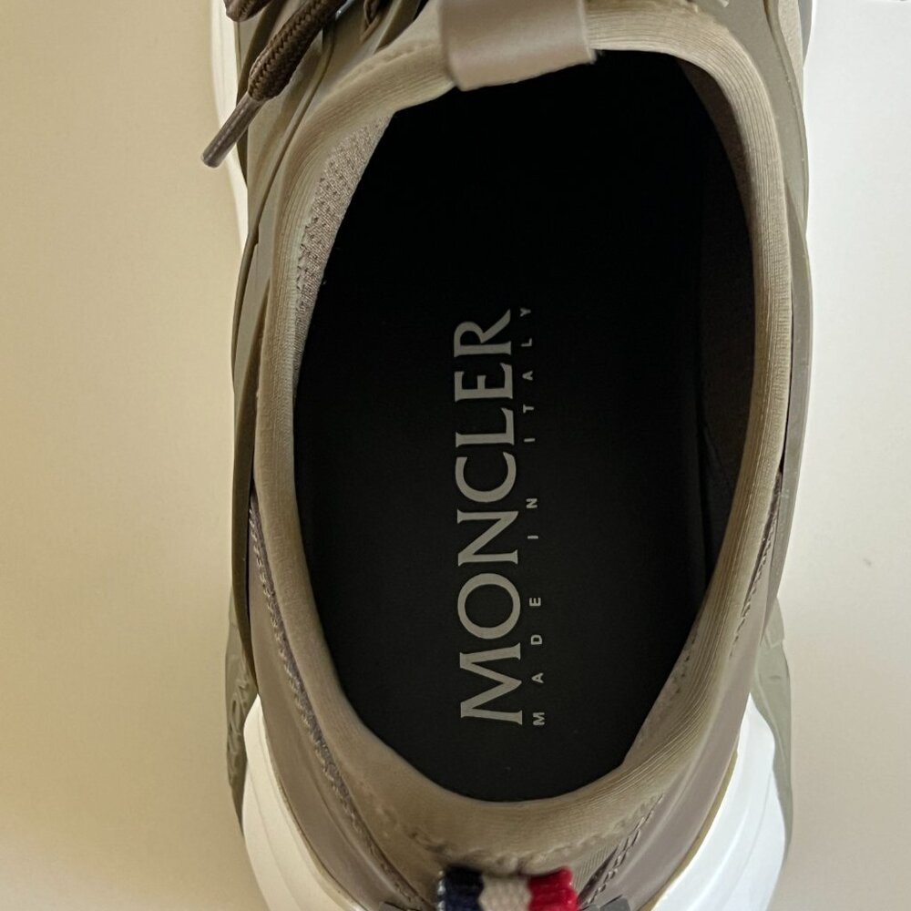 Moncler Men's Lunarove Low Top Sneakers Olive 9 / 42 - Picture 7 of 9